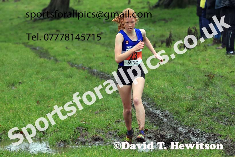 Girls under-15s 2023 NECAA Cross Country Relays, Thornley Hall Farm, Peterlee, County Durham. Photo: David T. Hewitson/Sports for All Pics